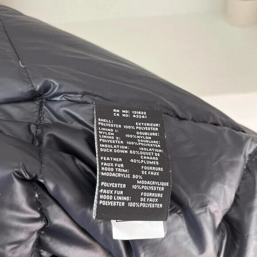 S13/NYC Black Faux Fur Trim Sherpa Hooded Anorak Jacket Size XL - Picture 8 of 9